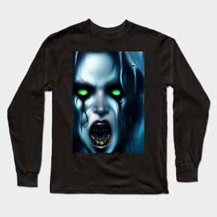 VERY SCARY HALLOWEEN VAMPIRESS Long Sleeve T-Shirt